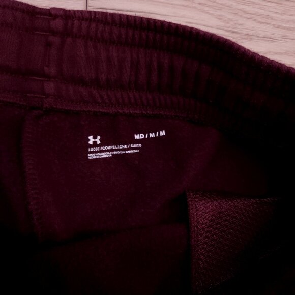 Under Armour UA Rival Fleece Joggers, Maroon - Picture 4 of 6